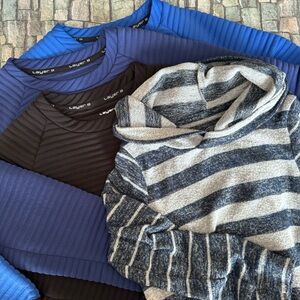 Boys Long Sleeve Tops Lot of 4 Sz 6-7